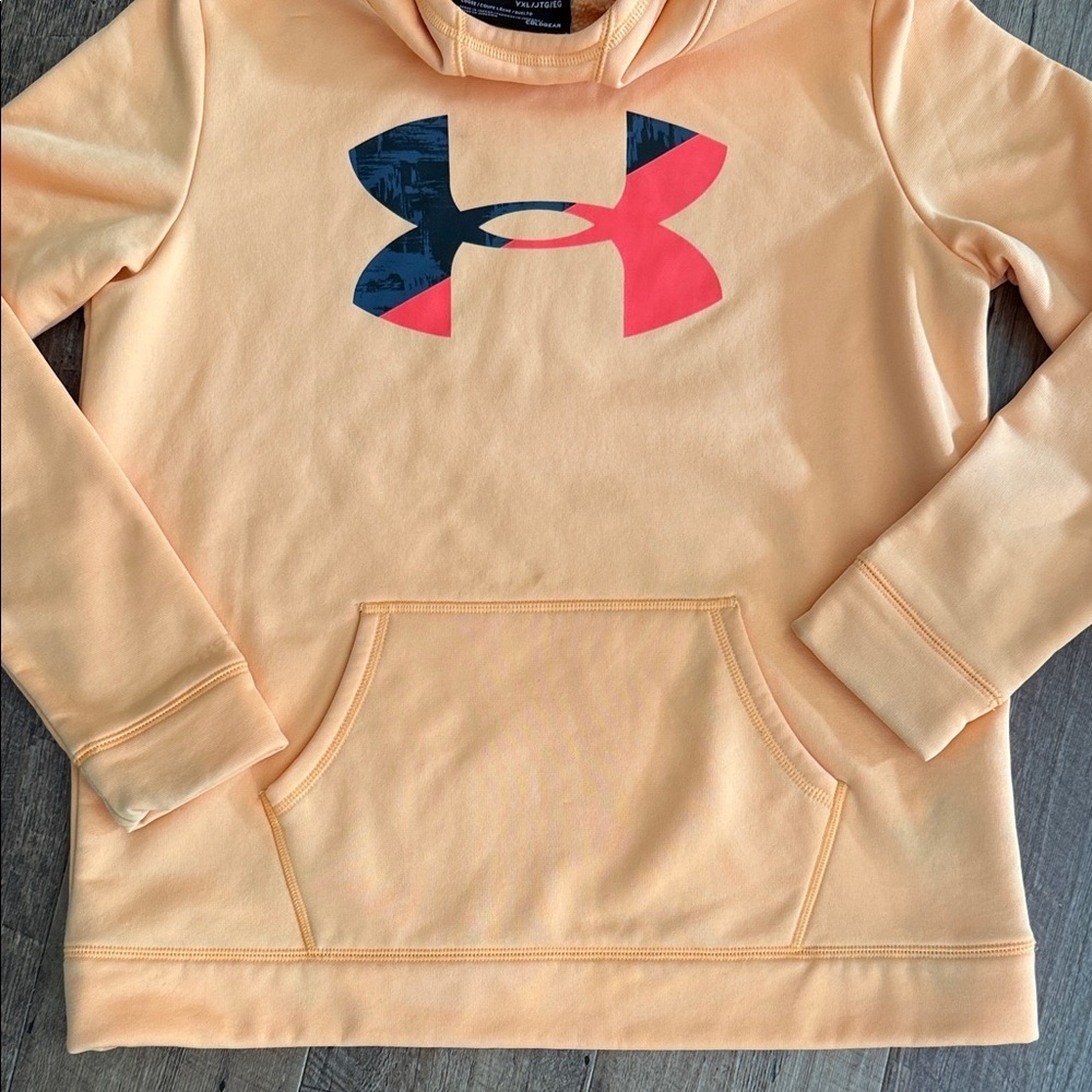 Under Armour Kids Youth Peach Hoodie - Picture 7 of 8